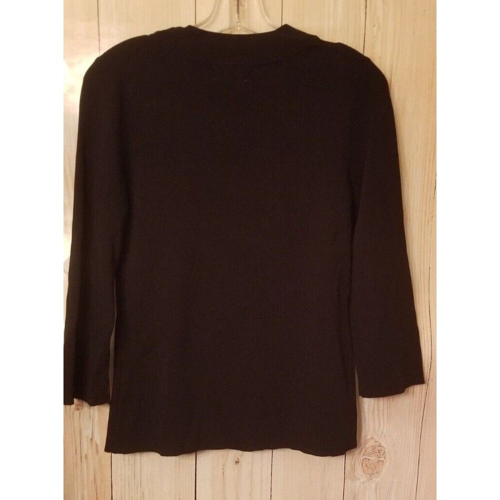 Jeweled Beaded Knit Top Women's Boutique CHIC Unique Event Elegant Medium - Picture 6 of 6